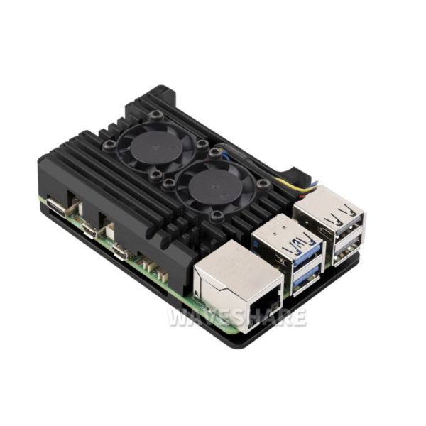 Raspberry Pi 5 Crazy Cool Dual Fan Case  Raspberry Pi 5 Crazy Cool Dual Fan Case