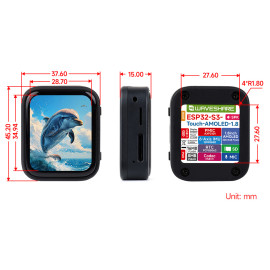 ESP32-S3 1.8inch AMOLED Touch Display Development Board ESP32-S3 1.8inch AMOLED Touch Display Development Board