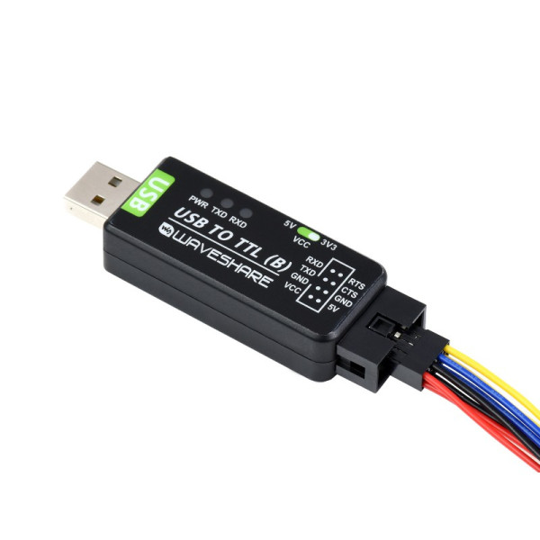 Industrial USB TO TTL Converter, Original CH343G Onboard, Multi Protection & Systems Support  Industrial USB TO TTL Converter, Original CH343G Onboard, Multi Protection & Systems Support