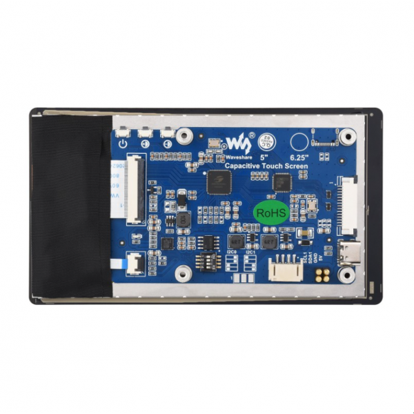 Waveshare 5" DSI LCD (D) - 720x1280 IPS Touchscreen with Optical Bonding & Toughened Glass for Raspberry Pi 