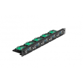 UCTRONICS 19" 1U Rackmount for Raspberry Pi 5/4B/3B+ with SSD Brackets - Holds 5 Pi Boards & 5x 2.5" SSDs, Front-Removable, Captive Screws