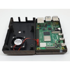 Raspberry Pi 4 Case with FAN - Model H1 (Privision to fit Camera inside) Wooden Finish Raspberry Pi 4 Case with FAN - Model H1 (Privision to fit Camera inside) Wooden Finish